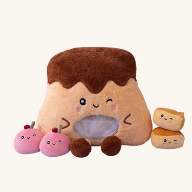 Knuffel Pudding Tas – Vrolijk Pluche Knuffel 01