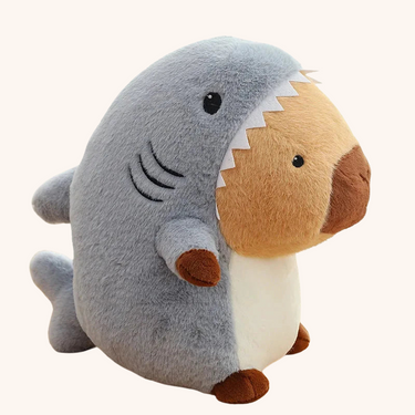 Knuffel Capybara in Haai Kostuum – Schattig Knuffeldier