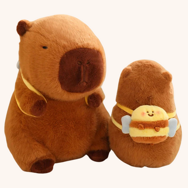 Knuffel Capybara met Rugzak – Schattig Knuffeldier