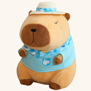 Knuffel Capybara Zomer Outfit – Schattig Knuffeldier