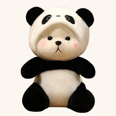 Knuffel Panda Met Capuchon – Schattig Knuffeldier