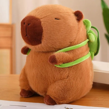 Schattige Capybara Knuffel met Schildpad Rugzak – Zacht en Verkrijgbaar in Drie Maten 1
