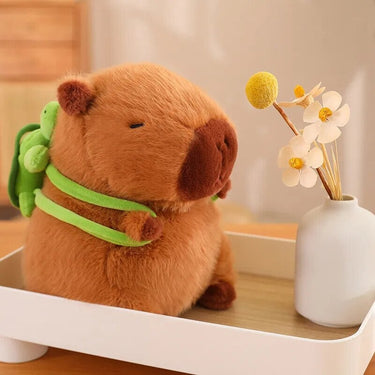 Schattige Capybara Knuffel met Schildpad Rugzak – Zacht en Verkrijgbaar in Drie Maten 8