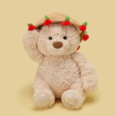 Schattige knuffel beer met bloemen – Zacht en altijd blij 1