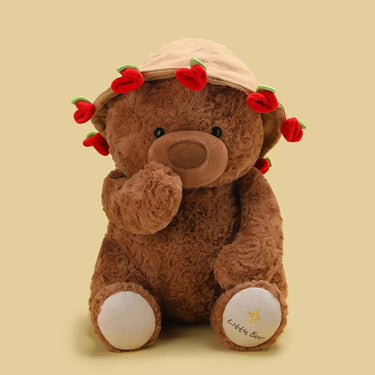 Schattige knuffel beer met bloemen – Zacht en altijd blij 4