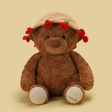 Schattige knuffel beer met bloemen – Zacht en altijd blij 5