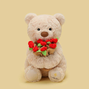 Schattige knuffel beer met bloemen – Zacht en altijd blij 6