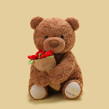 Schattige knuffel beer met bloemen – Zacht en altijd blij 7